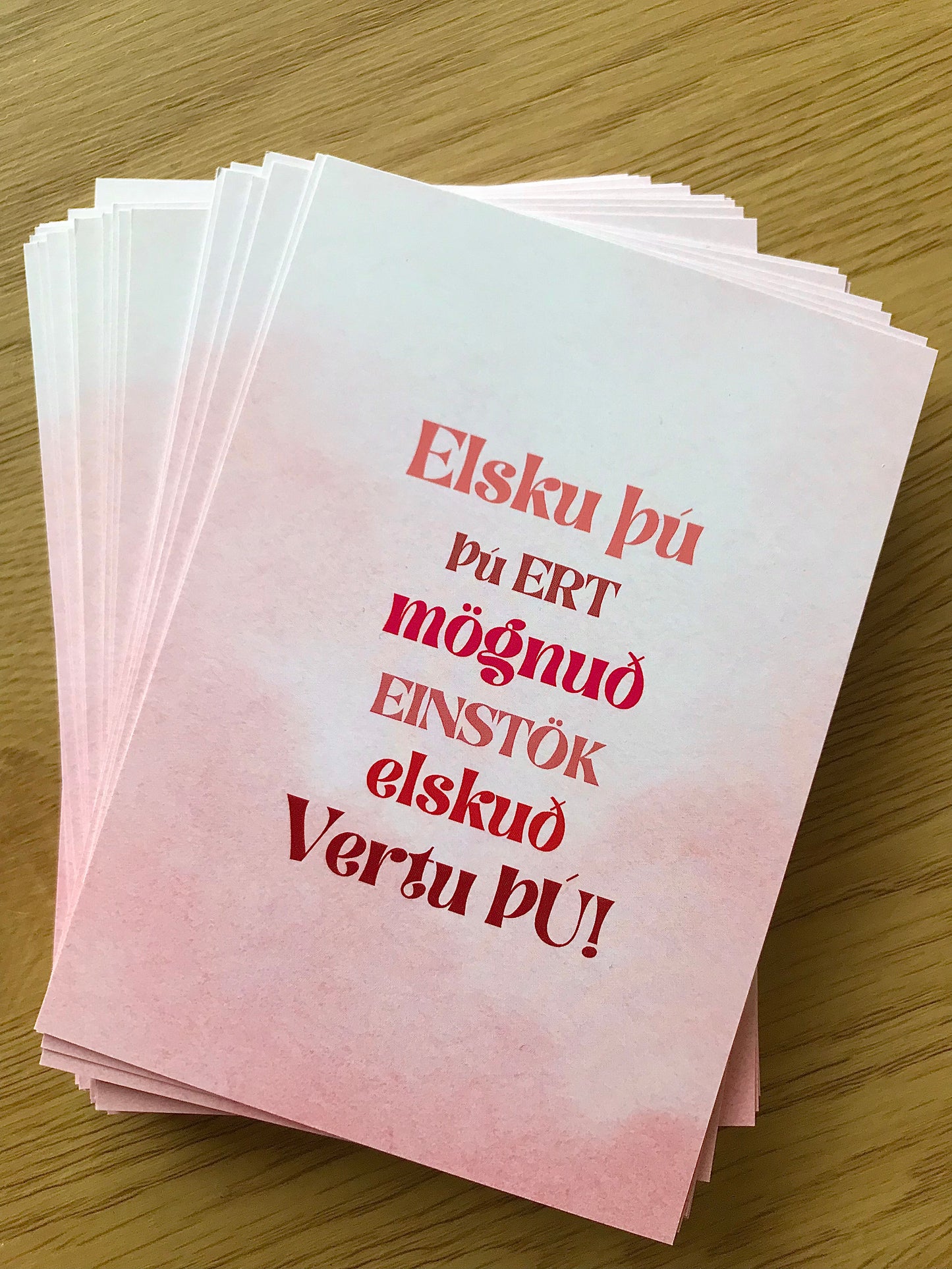 Affirmation Cards - Icelandic, 2nd person, For ALL genders